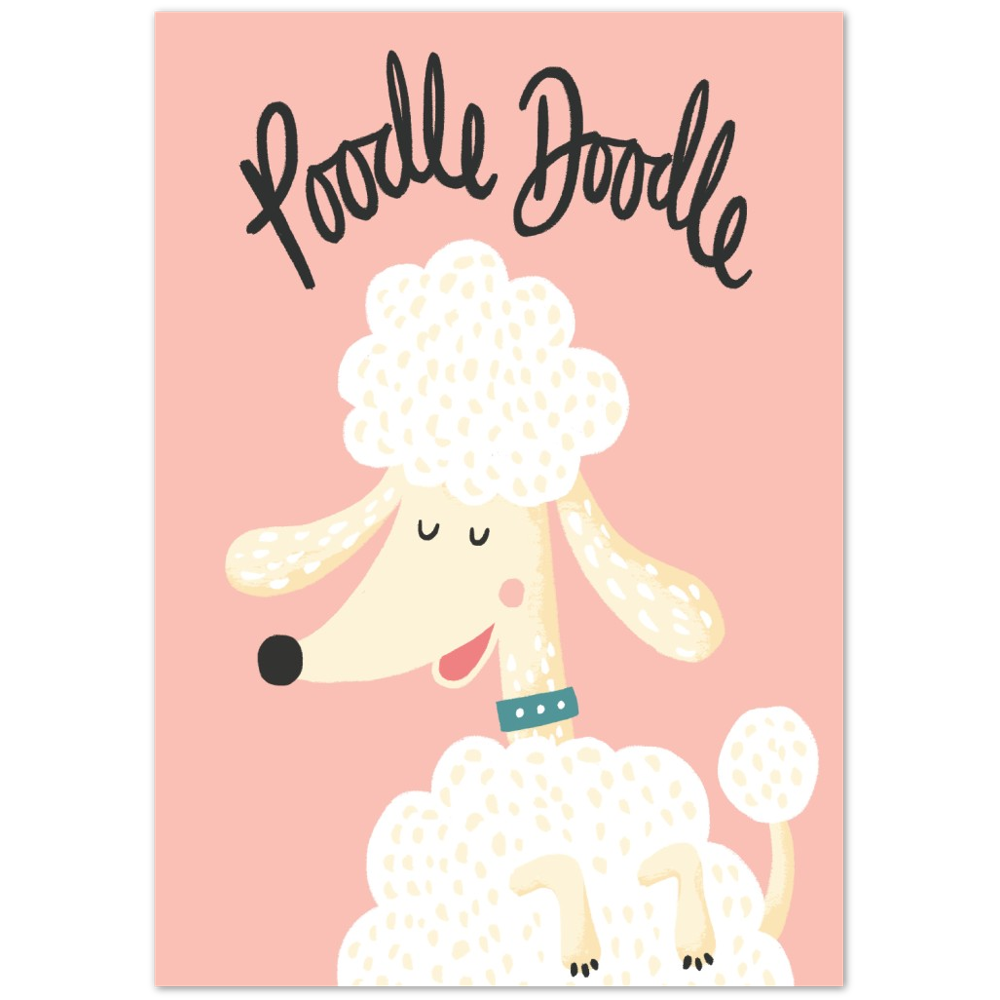 Poodle Doodle Print